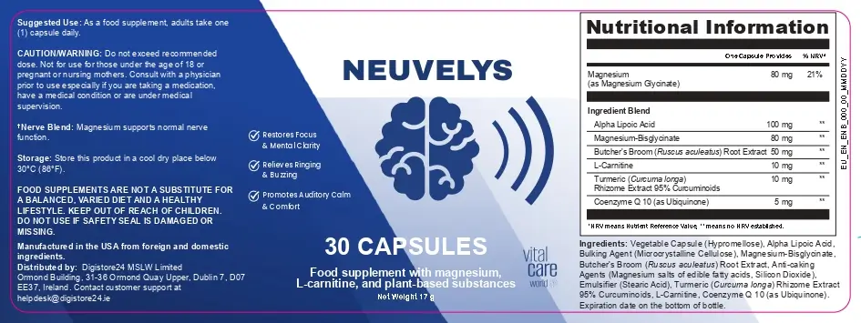 Neuvelys label — nutritional information